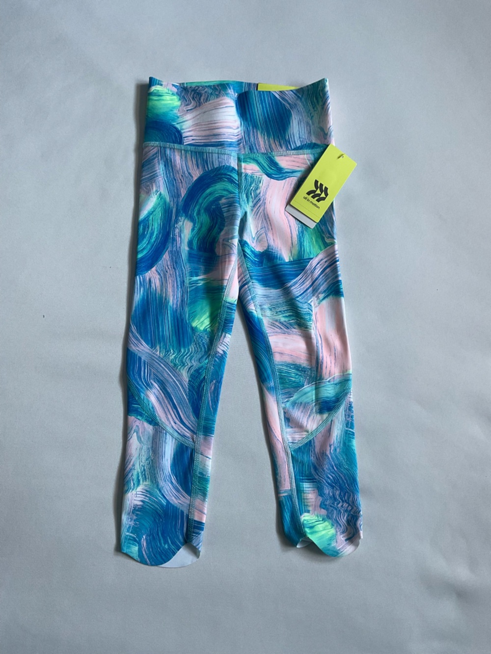 all in Motion‎ toddler Girls high rise Leggings tie Dye size XS 4/5